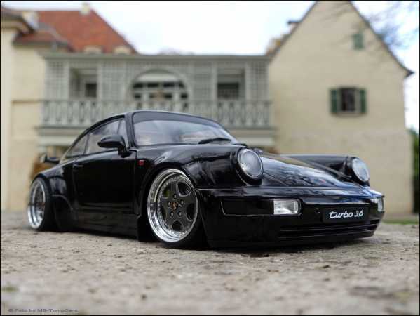 1:18 PORSCHE 911 964 Turbo Coupe 3.6 1993 Car "BadBoys1"